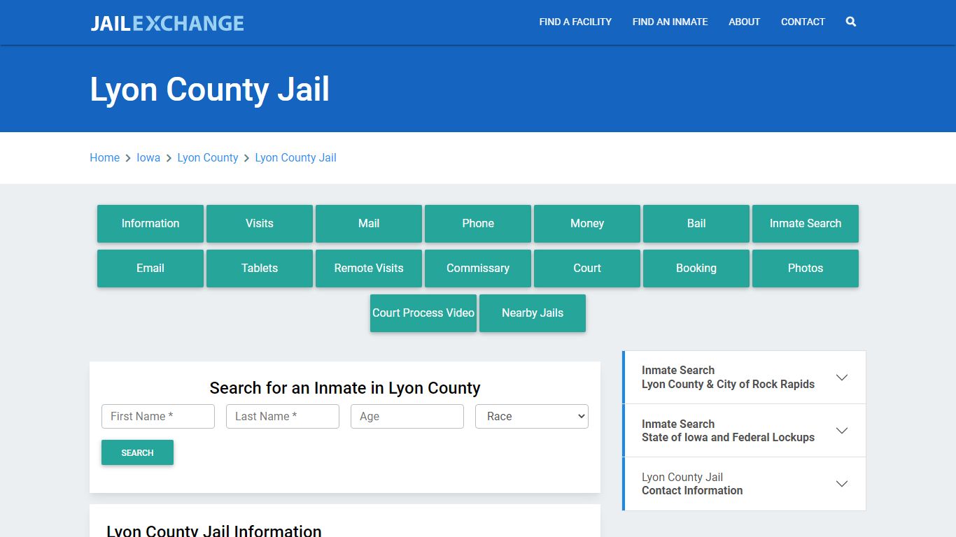 Lyon County Jail Roster Lookup, IA, Inmate Search - Jail Exchange